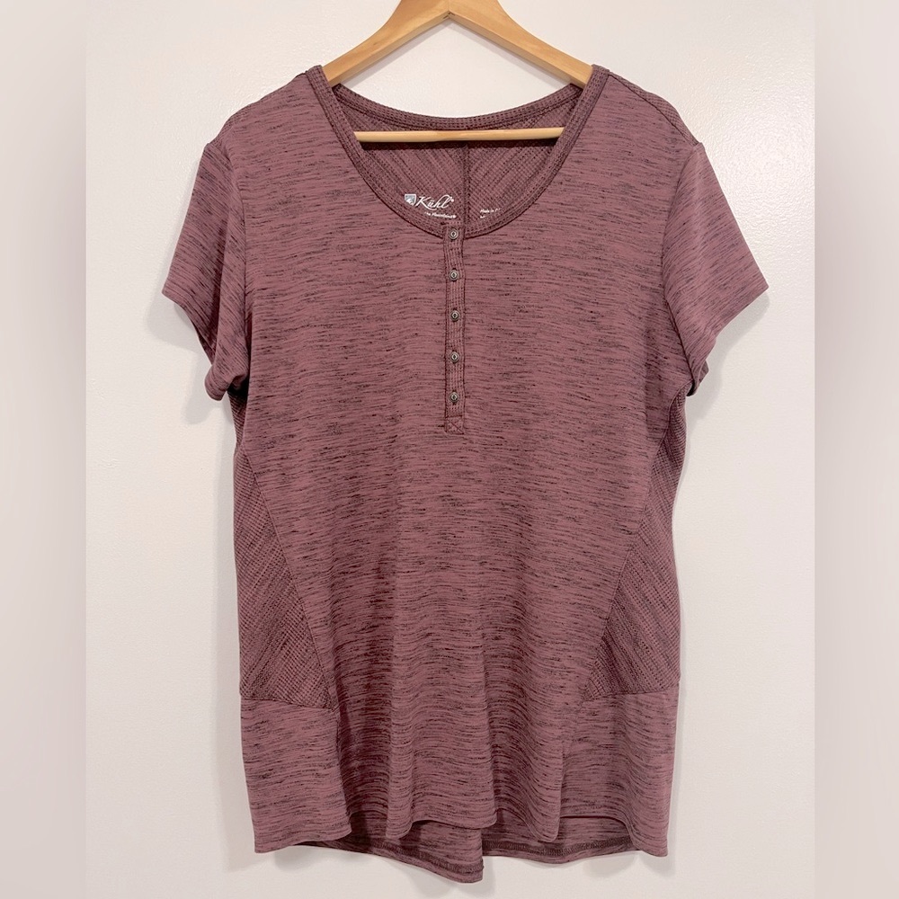 Kuhl Womens Svenna Short Sleeve Shirt Lunar Dust XL - Picture 3 of 14